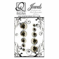Quick Quotes - Paint it Black Collection - Bling - Clear Jewels, CLEARANCE