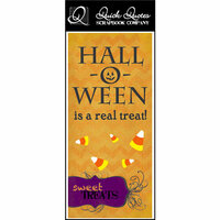 Quick Quotes - Halloween Collection - Color Vellum Quote Strip - Hall-O-Ween
