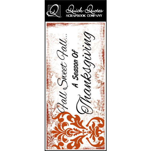 Quick Quotes - Fall Collection - Color Vellum Quote Strip - Fall Sweet Fall