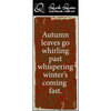 Quick Quotes - Fall Collection - Color Vellum Quote Strip - Autumn Leaves