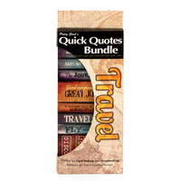 Quick Quotes - Bundle of Quotes and Phrases - Cardstock and Vellum Quote Strips - Travel