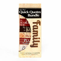 Quick Quotes - Bundle of Quotes and Phrases - Cardstock and Vellum Quote Strips - Family