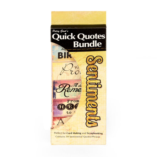 Quick Quotes - Bundle of Quotes and Phrases - Cardstock and Vellum Quote Strips - Sentiments