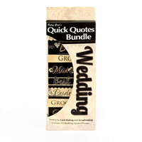 Quick Quotes - Bundle of Quotes and Phrases - Cardstock and Vellum Quote Strips - Wedding
