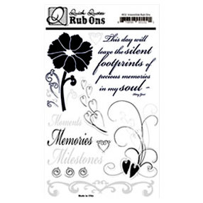 Quick Quotes - Paint it Black Collection - Rub Ons, CLEARANCE