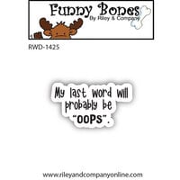 Riley And Company - Funny Bones Collection - Clear Photopolymer Stamps - Oops
