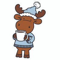 Riley and Company - Riley and Friends Collection - Cling Mounted Rubber Stamps - Cocoa Riley