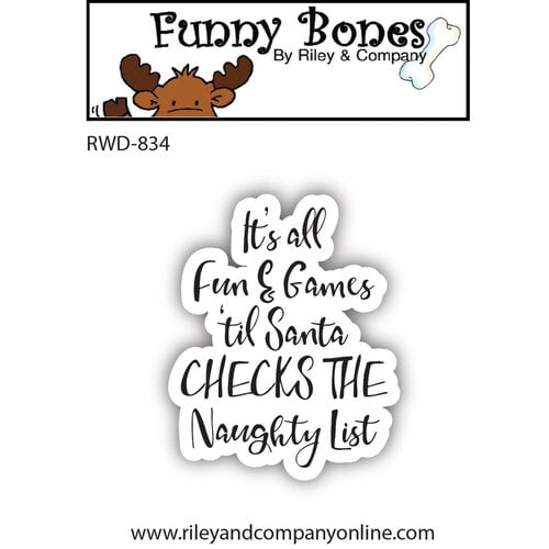Riley and Company - Funny Bones Collection - Clear Photopolymer Stamps - All Fun and Games