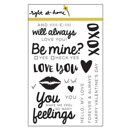 Right At Home - Clear Acrylic Stamps - Be Mine