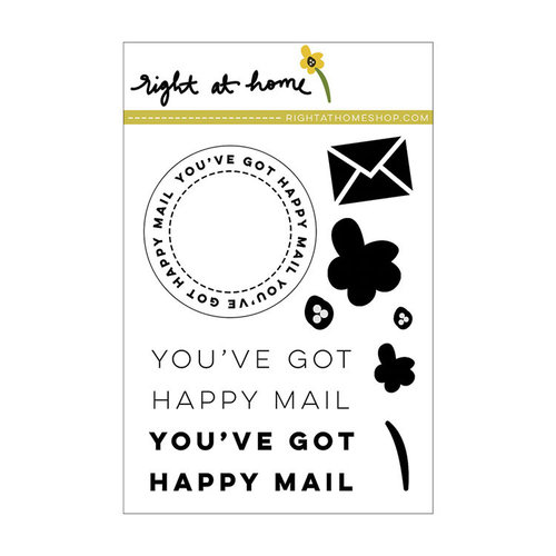 Right At Home - Clear Acrylic Stamps - Happy Mail