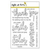Right At Home - Clear Acrylic Stamps - Color In Sentiments