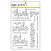 Right At Home - Clear Acrylic Stamps - Color In Sentiments