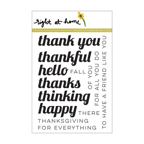 Right At Home - Clear Acrylic Stamps - Fall Sentiments