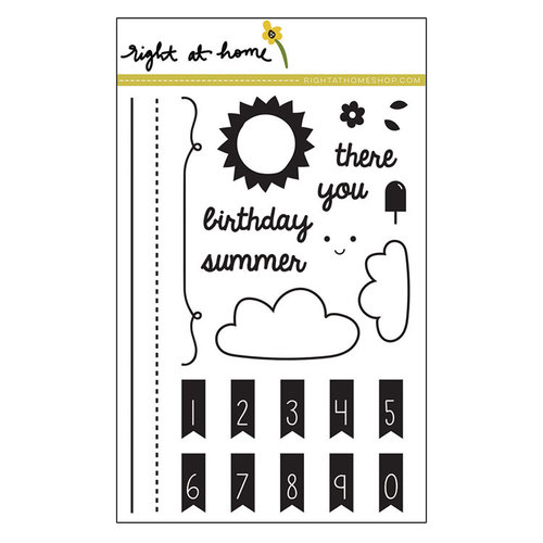 Right At Home - Clear Acrylic Stamps - Banner Alphabet Add-On