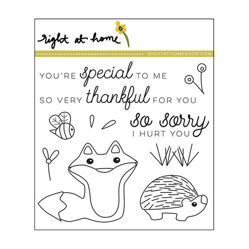 Right At Home - Clear Acrylic Stamps - Friendly Fox