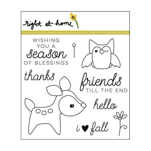 Right At Home - Clear Acrylic Stamps - Deerest Friends