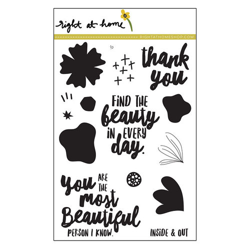 Right At Home - Clear Acrylic Stamps - Find the Beauty