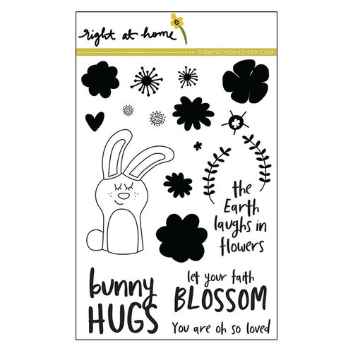 Right At Home - Clear Acrylic Stamps - Bunny Hugs