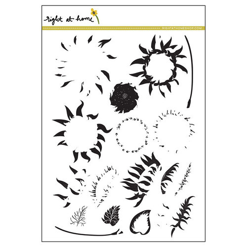 Right At Home - Clear Acrylic Stamps - Sunflower
