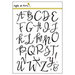 Right At Home - Clear Acrylic Stamps - Brushstroke Alphabet Uppercase