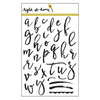 Right At Home - Clear Acrylic Stamps - Brushstroke Alphabet Lowercase