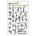 Right At Home - Clear Acrylic Stamps - Brushstroke Alphabet Lowercase