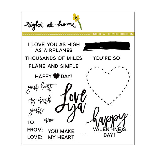 Right At Home - Clear Acrylic Stamps - Love Ya