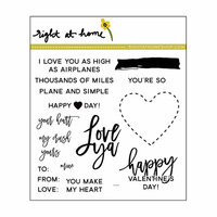 Right At Home - Clear Acrylic Stamps - Love Ya