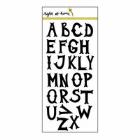 Right At Home - Clear Acrylic Stamps - Folk Alphabet - Solid
