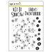 Right At Home - Clear Acrylic Stamps - Snow Flurries Background
