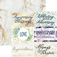 Reminisce - Anniversary Blessings Collection - 12 x 12 Double Sided Paper - Blessings of Love