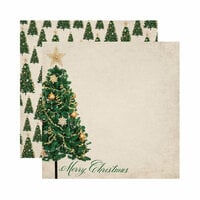 Reminisce - A Christmas Story Collection - 12 x 12 Double Sided Paper - Merry Christmas