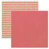 Reminisce - Autumn Forest Collection - 12 x 12 Double Sided Paper - Apple Orchard Gingham, CLEARANCE