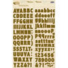 Reminisce - Autumn Forest Collection - Die Cut Cardstock Stickers - Alphabet