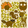 Reminisce - Autumn Forest Collection - 12 x 12 Die Cut Cardstock Stickers - Animal Icon, BRAND NEW