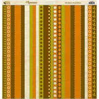 Reminisce - Autumn Forest Collection - 12 x 12 Die Cut Cardstock Stickers - Autumn Forest Ribbon, CLEARANCE