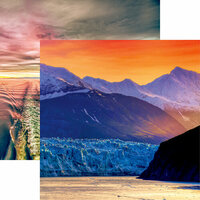 Reminisce - Alaska Cruise Collection - 12 x 12 Double Sided Paper - Alaskan Sunrise