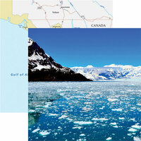 Reminisce - Alaska Cruise Collection - 12 x 12 Double Sided Paper - Icy Waters
