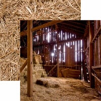 Reminisce - At the Farm Collection - 12 x 12 Double Sided Paper - In the Barn