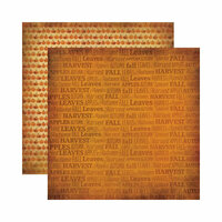 Reminisce - Autumn Harvest Collection - 12 x 12 Double Sided Paper - Autumn Harvest