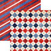 Reminisce - American Vintage Collection - 12 x 12 Double Sided Paper - Red, White, and Blue
