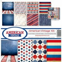 Reminisce - American Vintage Collection - 12 x 12 Collection Kit