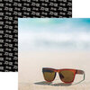 Reminisce - Beachin' Sunglasses Collection - 12 x 12 Double Sided Paper - Just Beachy