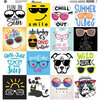 Reminisce - Beachin' Sunglasses Collection - 12 x 12 Elements Sticker
