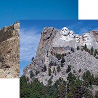 Reminisce - The Black Hills Collection - 12 x 12 Double Sided Paper - Mount Rushmore