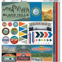 Reminisce - The Black Hills Collection - 12 x 12 Elements Sticker