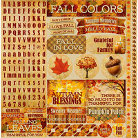 Reminisce - Best of Harvest Collection - 12 x 12 Cardstock Stickers - Variety