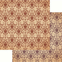 Reminisce - Brimstone Bulletin Collection - 12 x 12 Double Sided Paper - Brimstone Damask