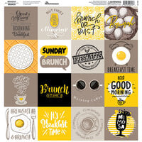 Reminisce - Breakfast And Brunch Collection - 12 x 12 Cardstock Stickers - Elements