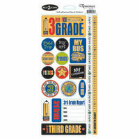 Reminisce - Back to School Collection - Sticker - Third Grade